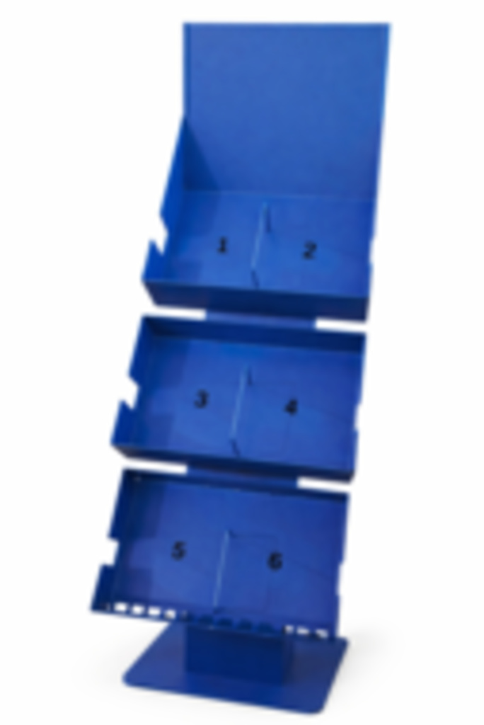 Displaystand-Set mit 6 Ablagen